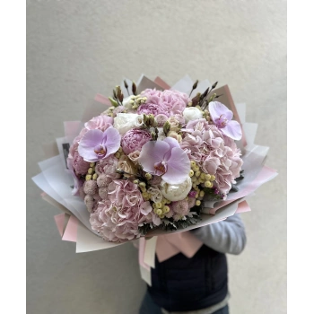Spring Flowers with Peonies and Hydrangeas