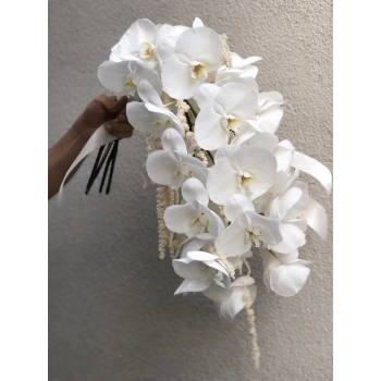 White Orchid Bridal Bouquet