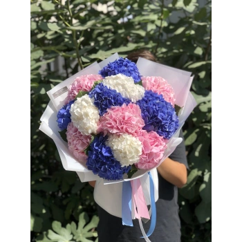 Colored Hydrangea Bouquet