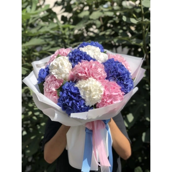 Colored Hydrangea Bouquet
