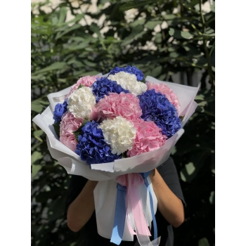 Colored Hydrangea Bouquet