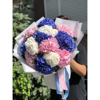 Colored Hydrangea Bouquet