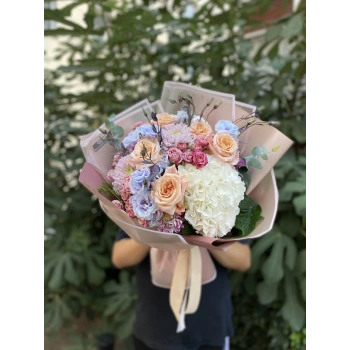 Salmon White Seasonal Bouquet