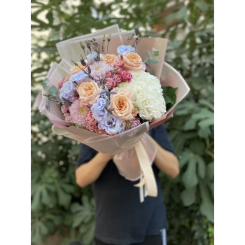 Salmon White Seasonal Bouquet