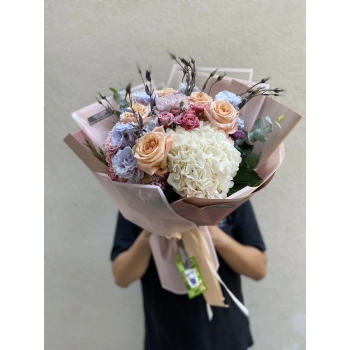 Salmon White Seasonal Bouquet
