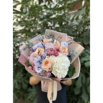 Salmon White Seasonal Bouquet