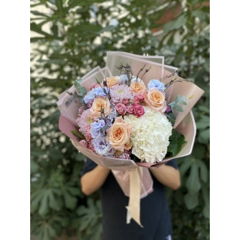 Salmon White Seasonal Bouquet