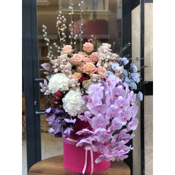 Large Arrangement with Orchids