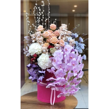 Large Arrangement with Orchids