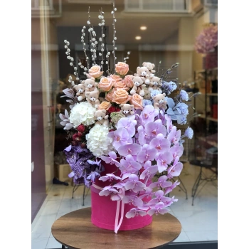 Large Arrangement with Orchids