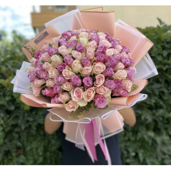 Pink Lilac Rose Bouquet