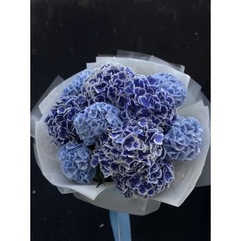 Blue White Hydrangea Bouquet