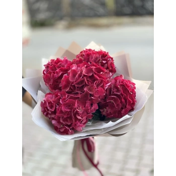 Fuchsia Hydrangea Bouquet