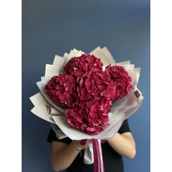 Fuchsia Hydrangea Bouquet