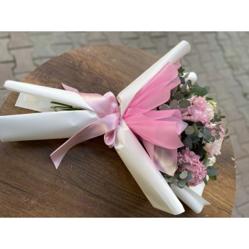 Pink Ruffled Lisianthus Bouquet