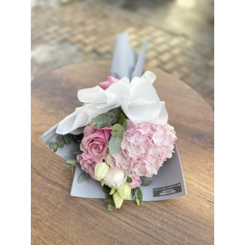 Pink Hydrangea Mini Seasonal Bouquet