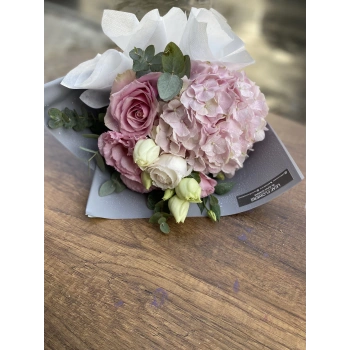 Pink Hydrangea Mini Seasonal Bouquet