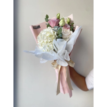 Pembe Beyaz Mini Bahar Buketi
