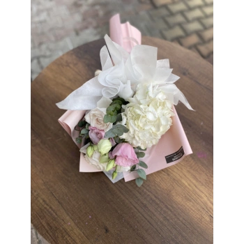 Pembe Beyaz Mini Bahar Buketi