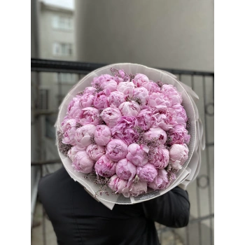 Pink Peony Limonium 41 Pieces