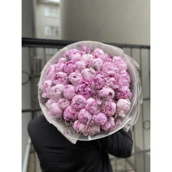 Pink Peony Limonium 41 Pieces