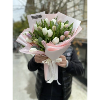 White Lilac Tulips