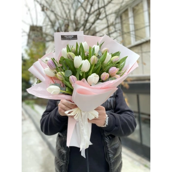 White Lilac Tulips
