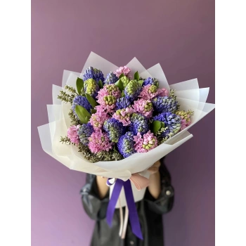 Hyacinth Pink Purple Bouquet