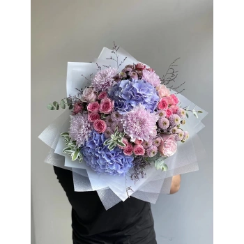 Pembe Lila Büyük Buket