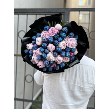 Galaxy Tulip Peony Bouquet