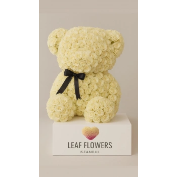 White Roses Teddy Bear