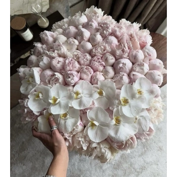 Peony Orchid Arrangement