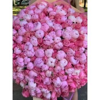 Large Peony Rose Bouquet