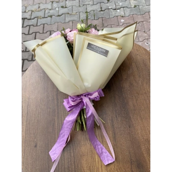 Lila Pembe Mevsim Buketi