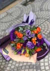 Turuncu Mor Mevsim Buketi