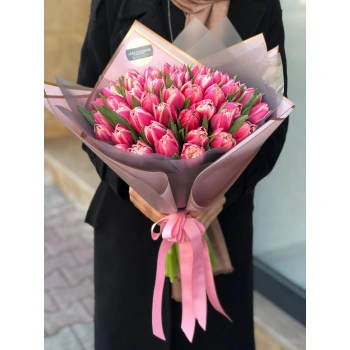 Pink Tulip Design Bouquet