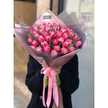 Pink Tulip Design Bouquet