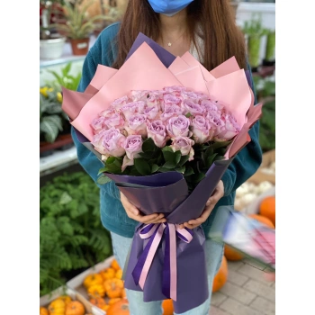 Purple Rose Bouquet
