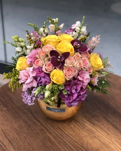 Sarı Fuşya Aranjman