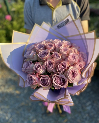 Lila Gül Buketi