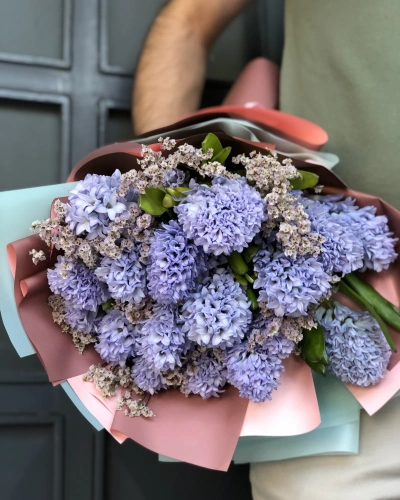 Mor Sümbül Buketi