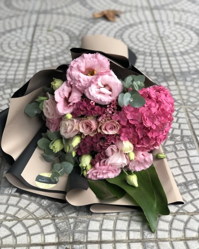 Pembe Fuşya Bahar Buketi