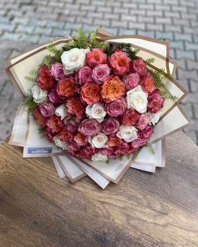 Kenya Renkli Gül Buketi