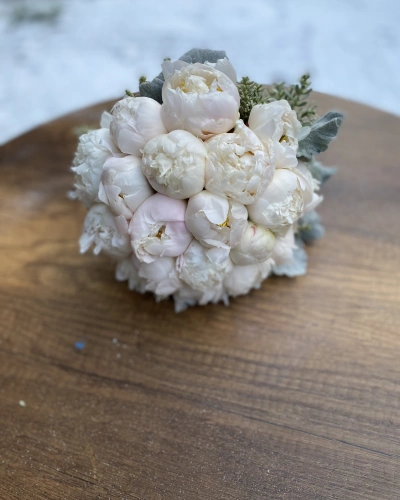 Beyaz Kelebek Gelin Buketi