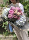 Pembe Mavi Özel Tasarım Buketi