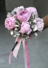 Pembe Şakayık Gelin Buketi