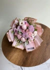 Şakayıklı Pembe Lila Bahar Buketi