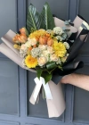 Turuncu Sarı Mevsim Buketi