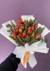 Orange Tulip Spring Bouquet