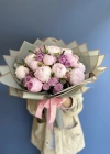 Pembe Şakayıklı Bahar Buketi